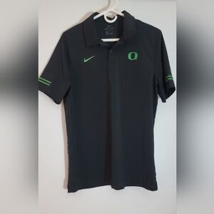 Nike University Of Oregon Ducks Men's Polo Shirt in Black with Green Details